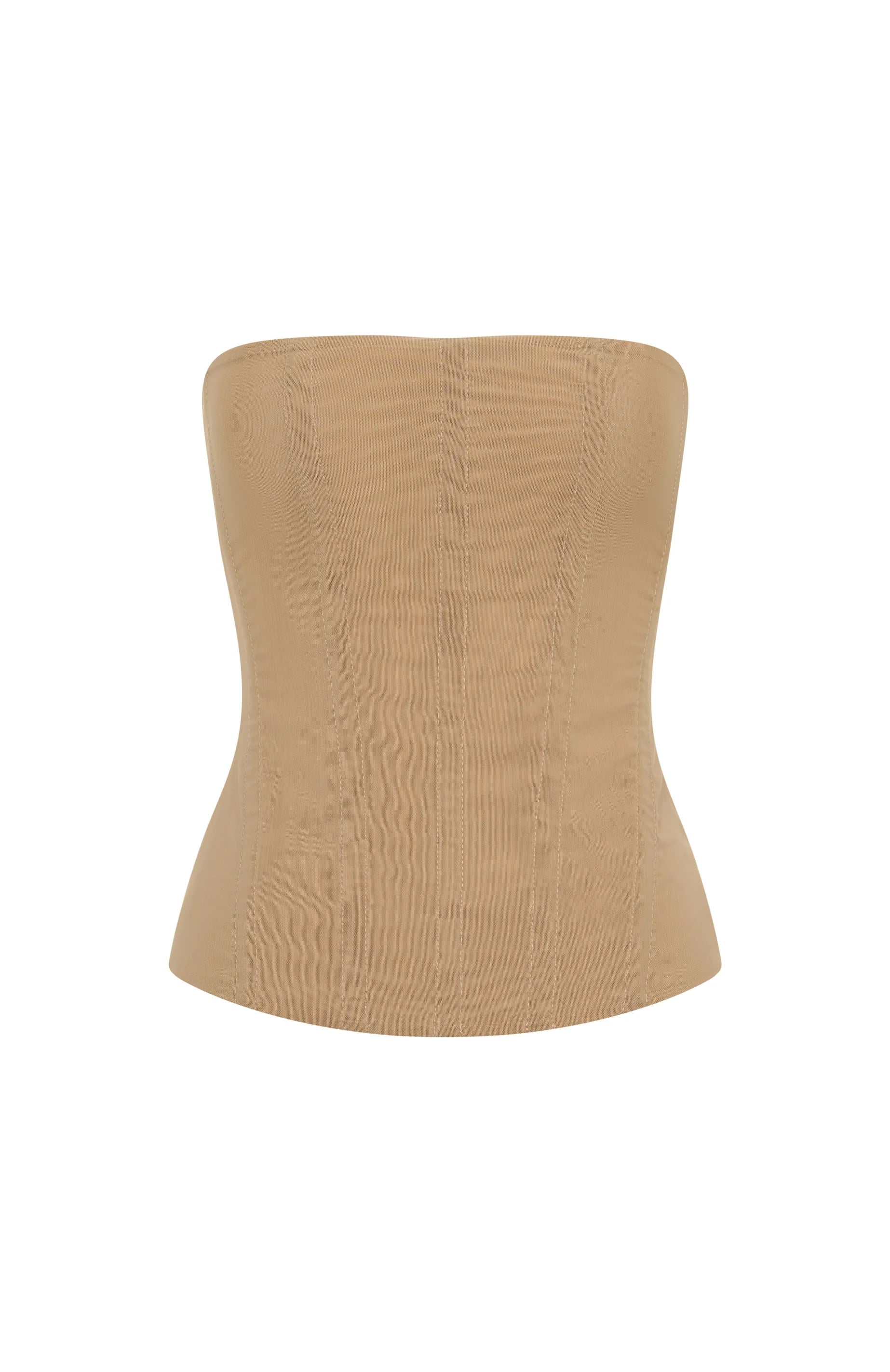 Tell Me A Secret Strapless Bustier Nude