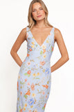 Lunaria Maxi Dress Blue Floral