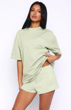 Cant Miss It Lounge Shorts Sage
