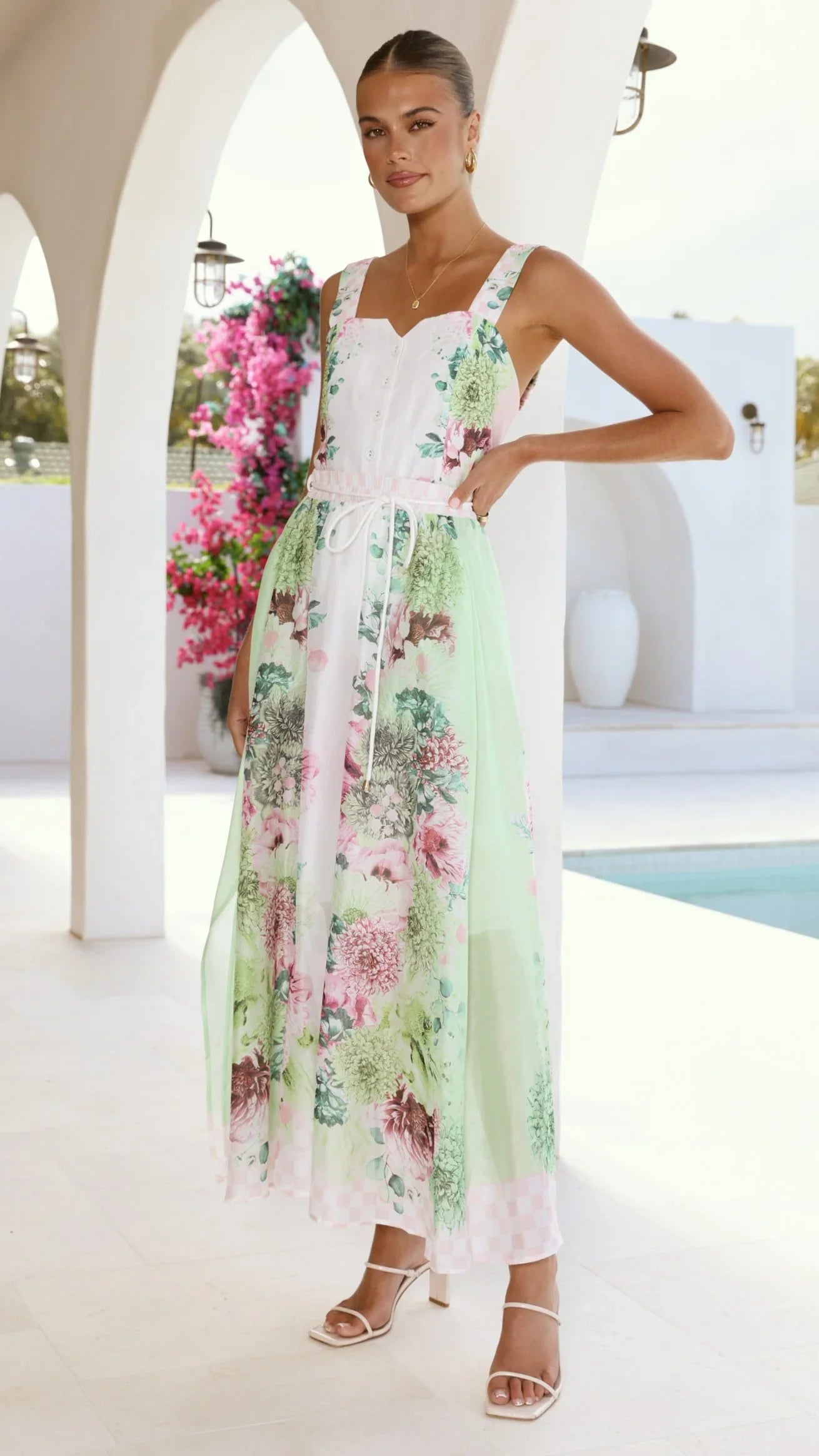 Kira Maxi Skirt Sorbet Symphony