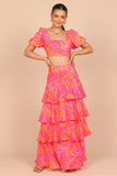 Addison Maxi Skirt Pink Tropics