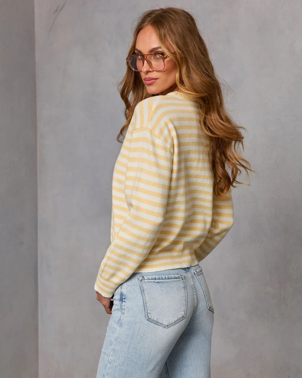 Easy Days Striped Knit Sweater