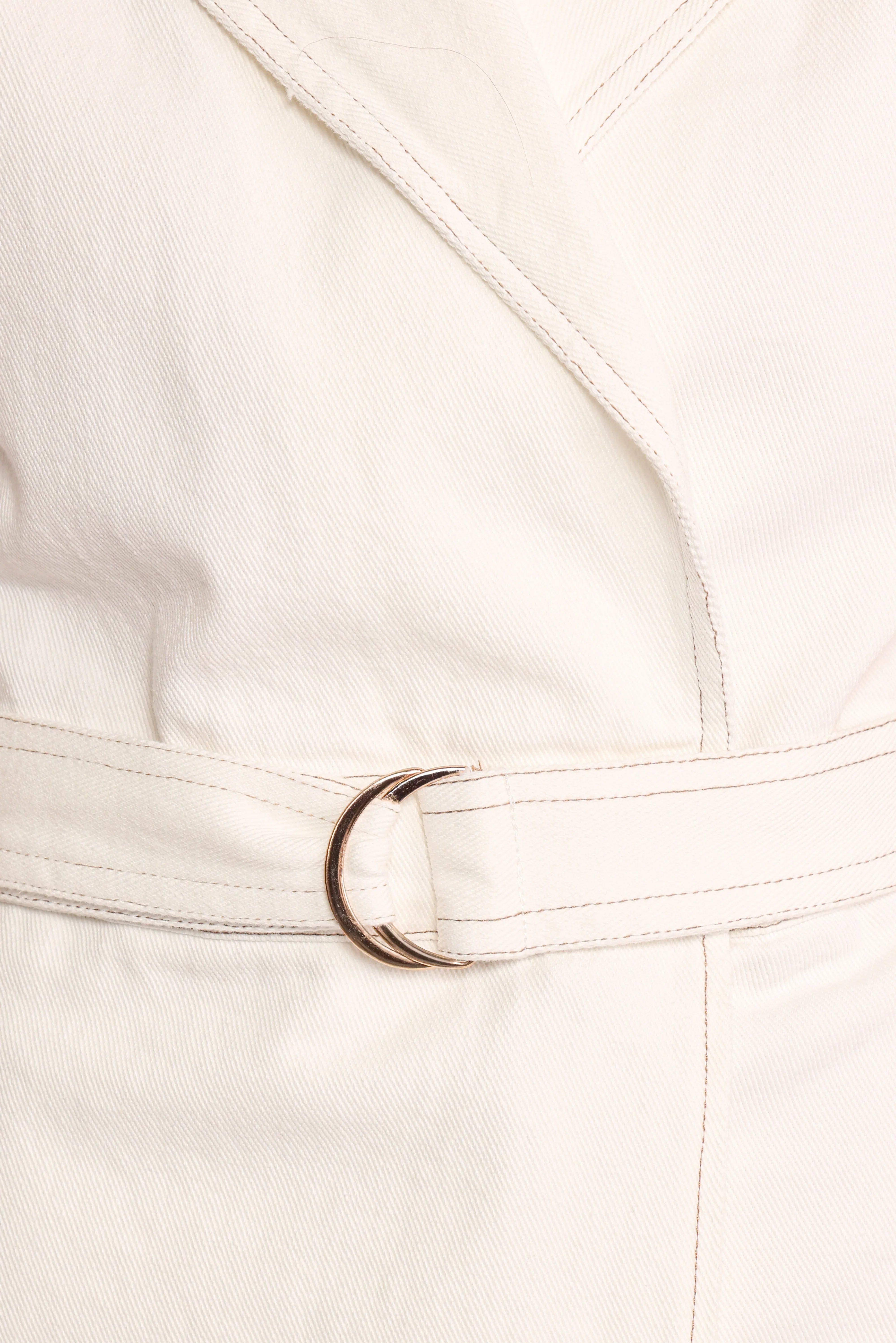 Rhi Denim Romper White