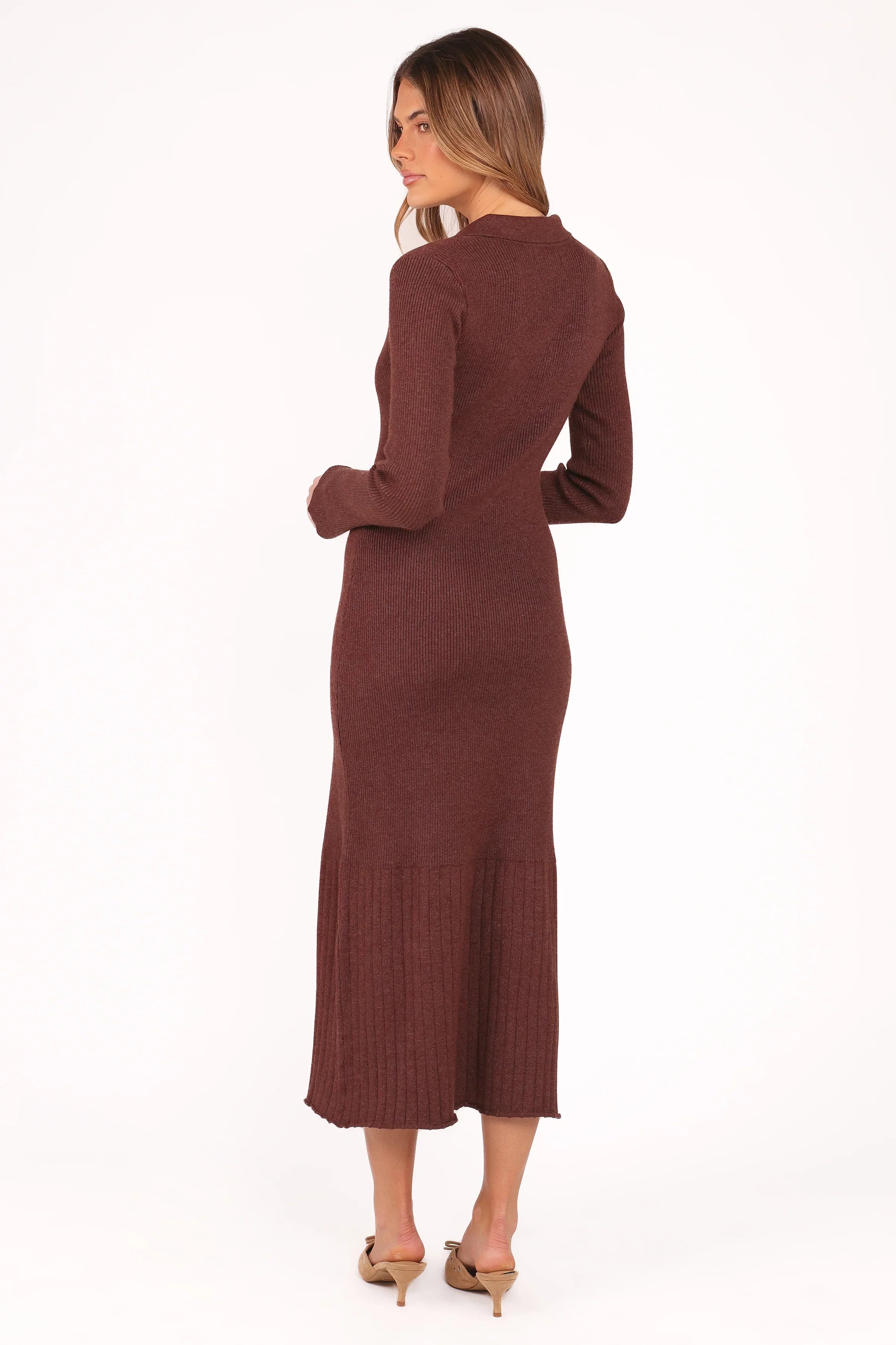 Makenna Knit Dress Brown