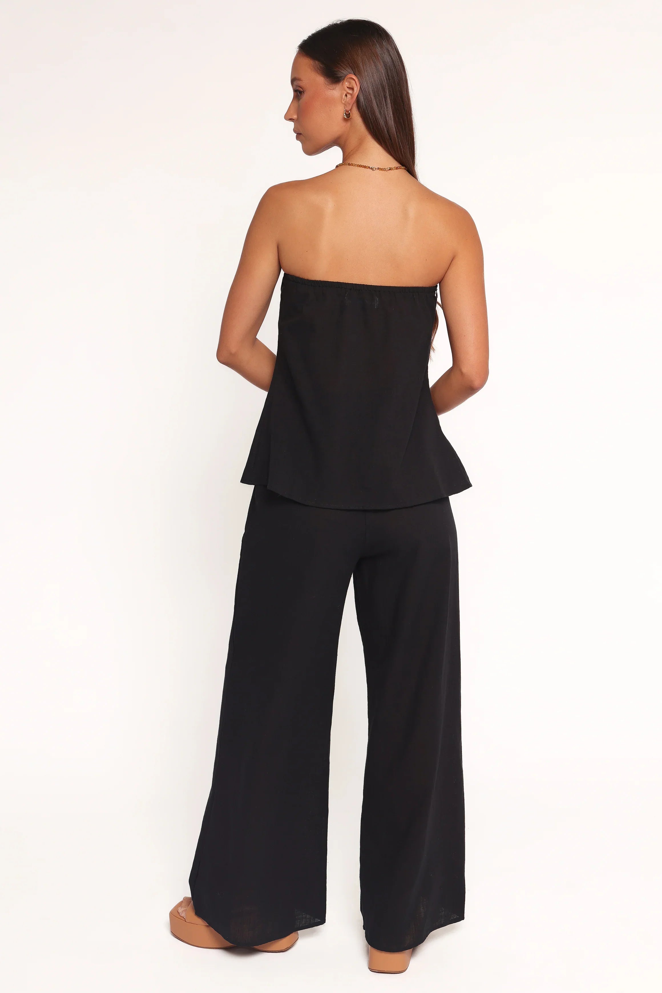 Charlie Strapless Pant Set Black