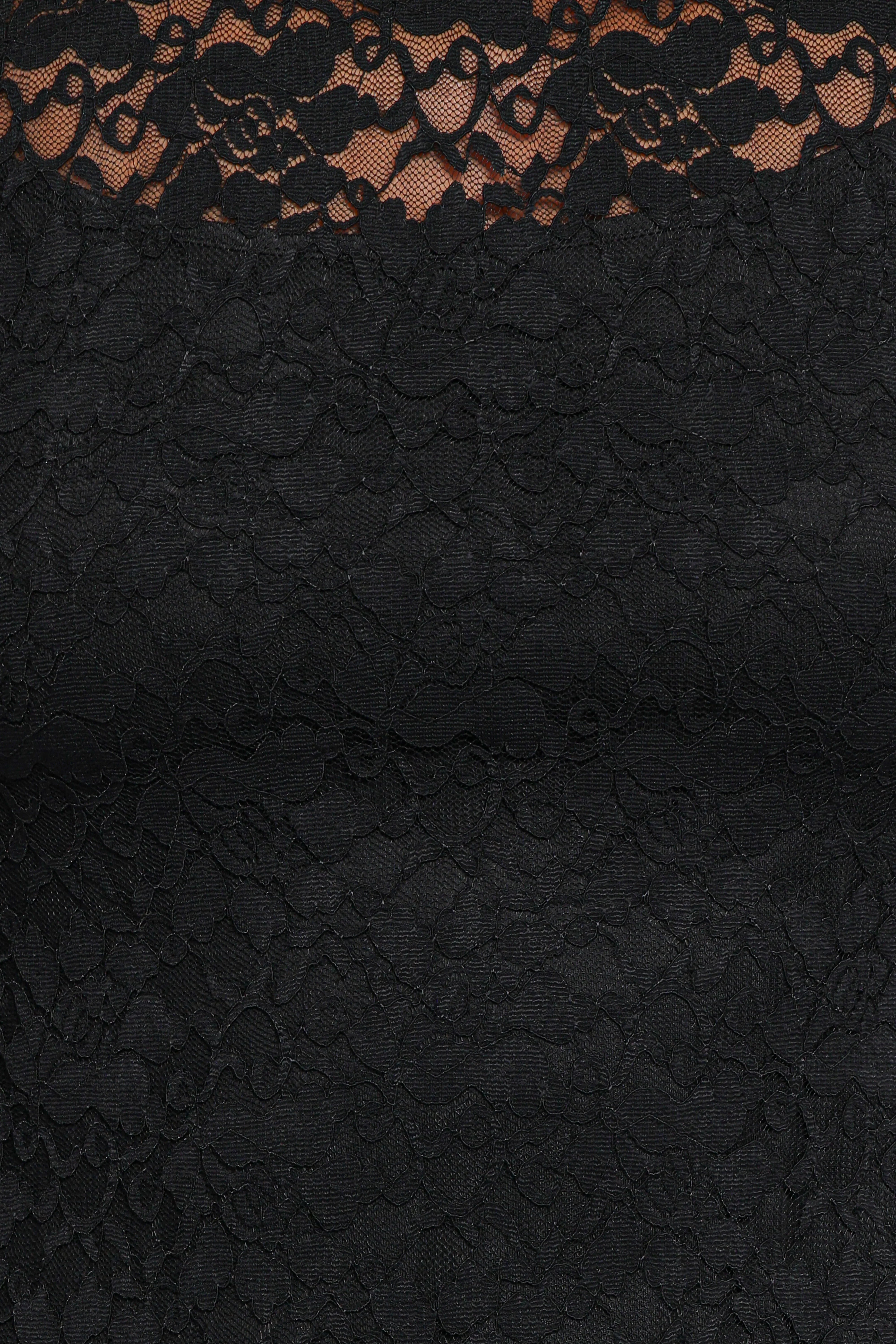 Davina Long Sleeve Midi Dress Black