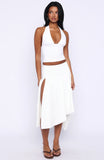 Losing What We Had Midi Skirt White