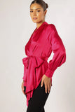 Aydin Wrap Top Magenta