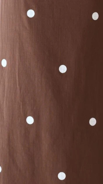 Liara Strapless Mini Dress Brown White Polka