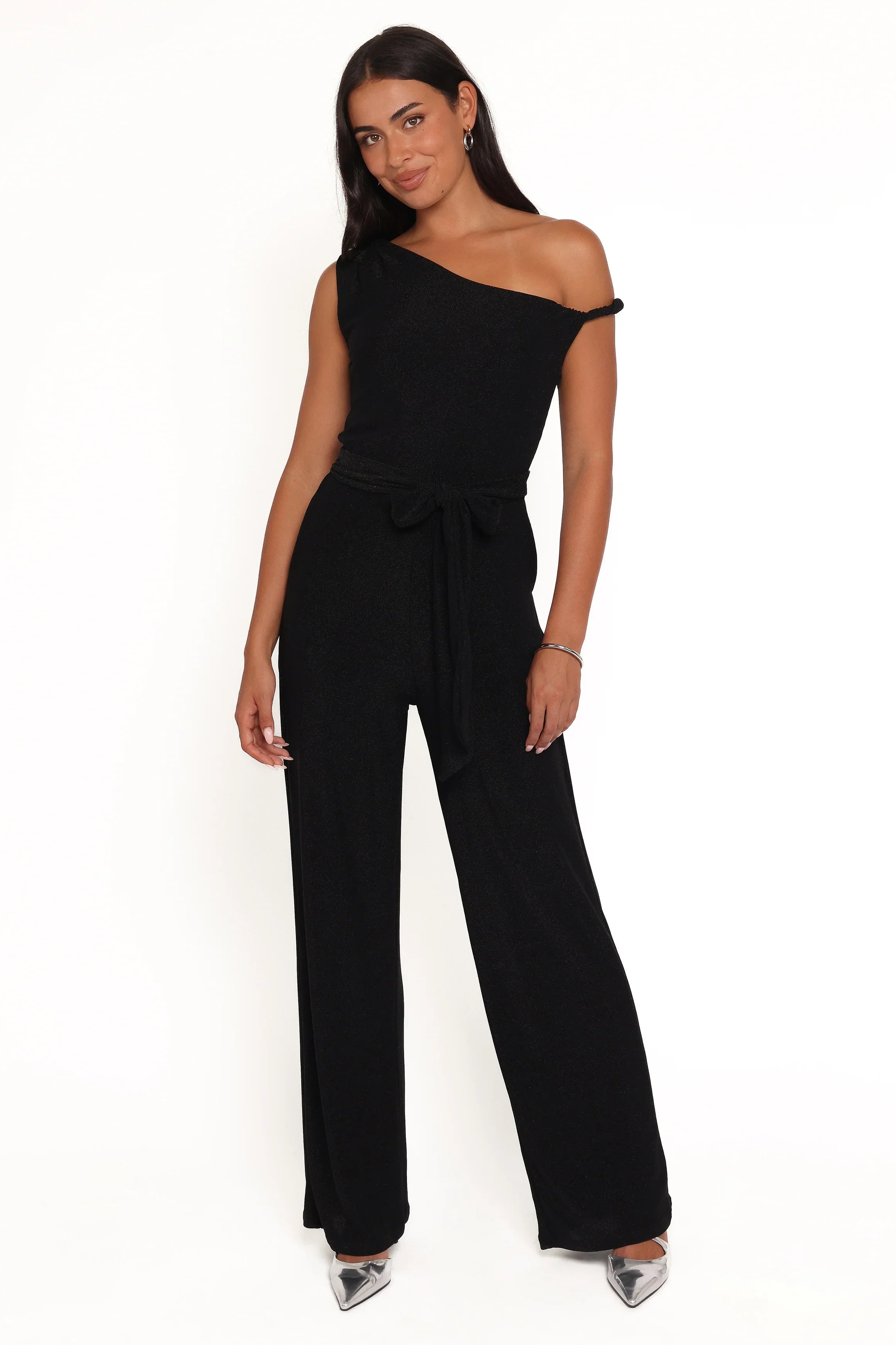 Katarina Off Shoulder Jumpsuit Black