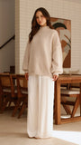 Savanna Knit Sweater Beige