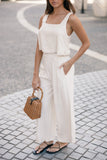 Eleanor High Waisted Pants Beige