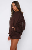 Confidence Level Suede Jacket Chocolate