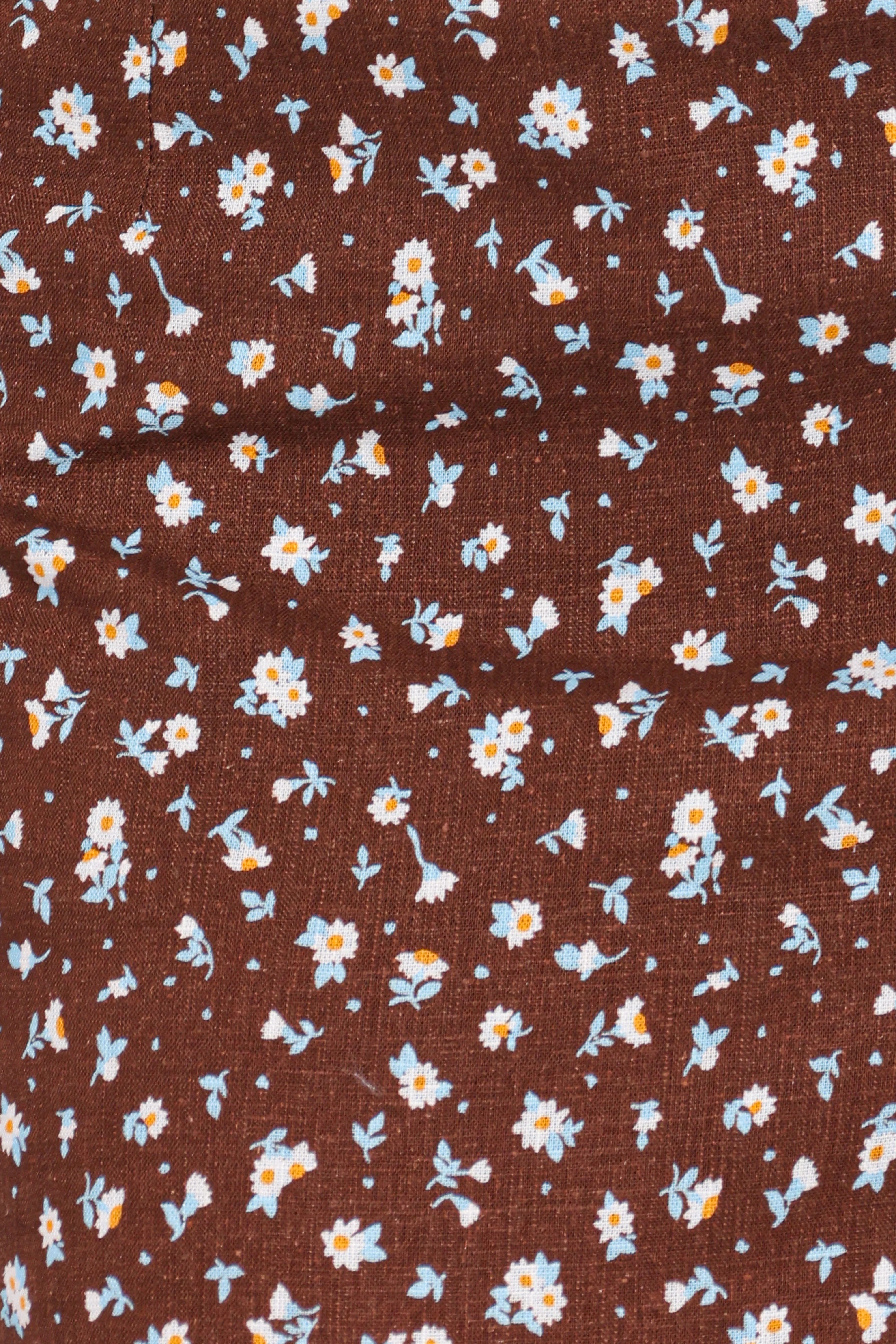 Lanna Maxi Dress Brown Floral