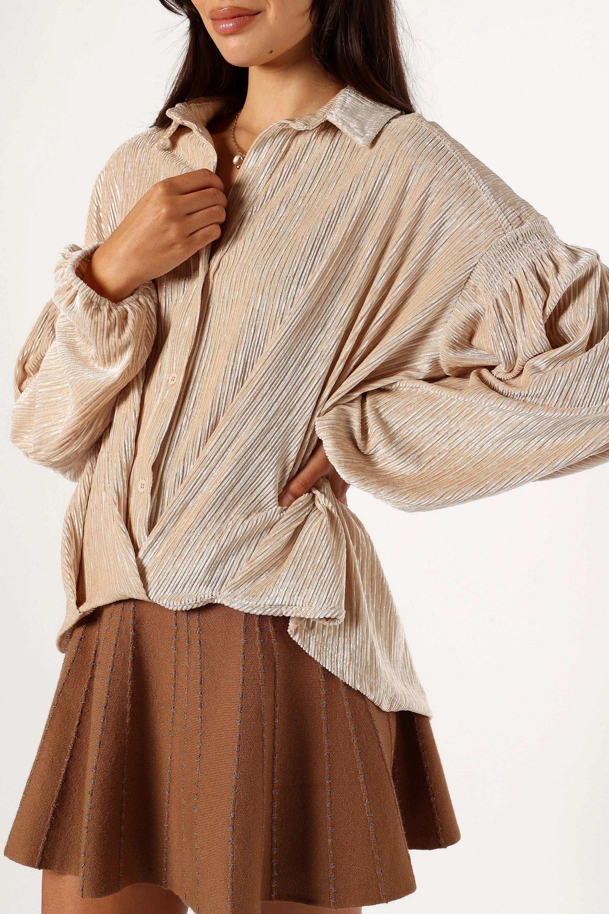 Cadence Long Sleeve Top Cream