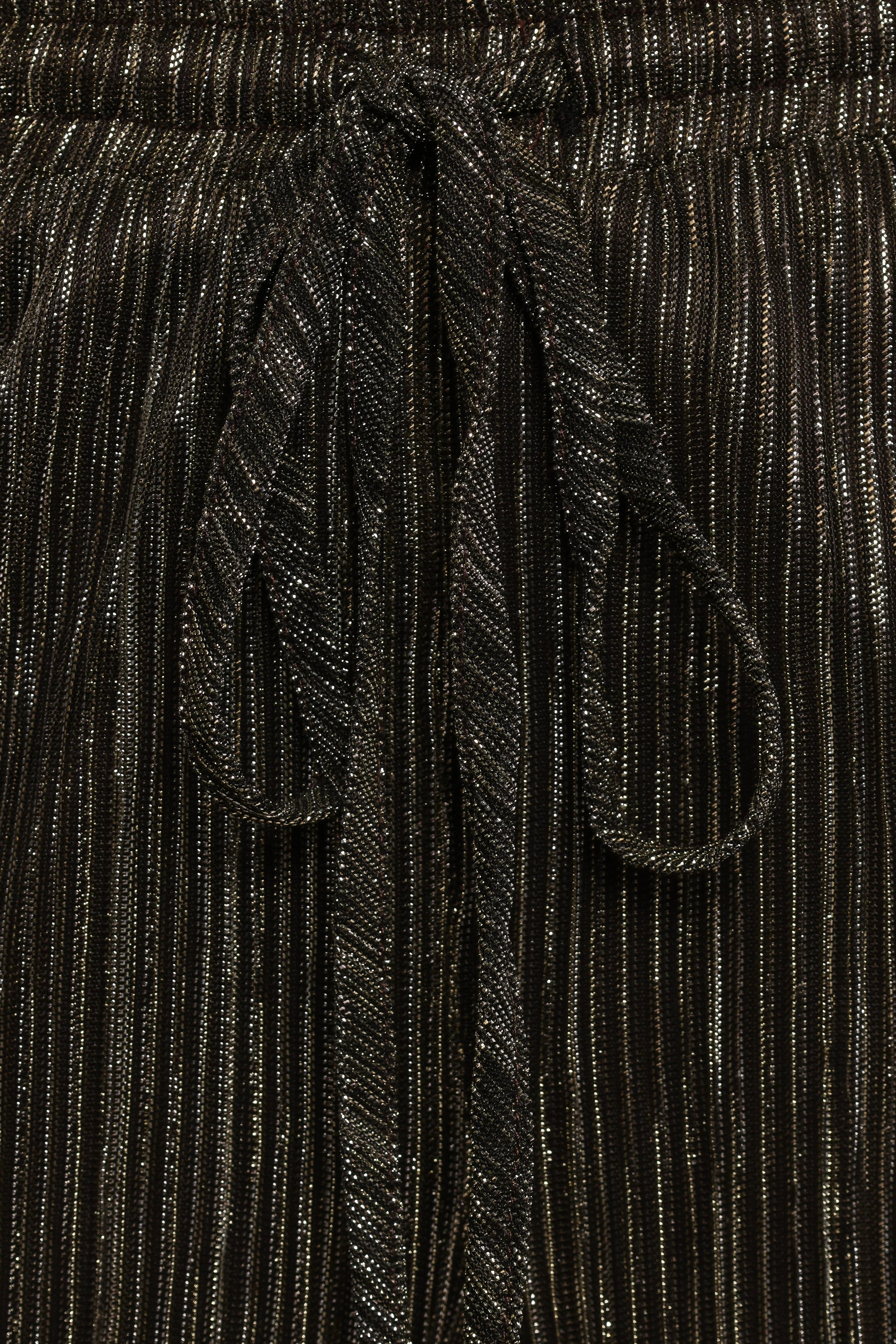 Nila Sheer Pant Black Gold