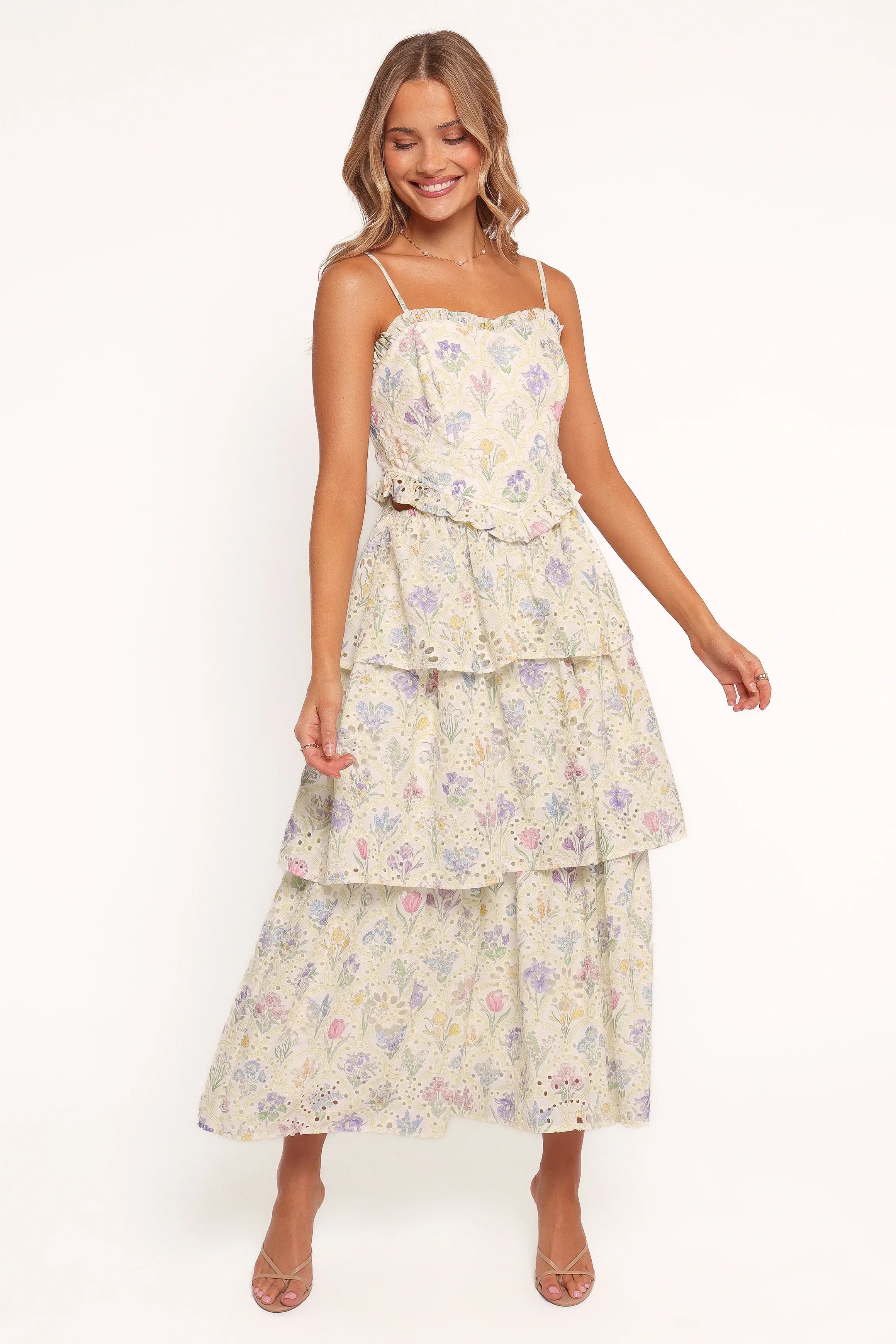 Iveta Midi Dress Multi Floral