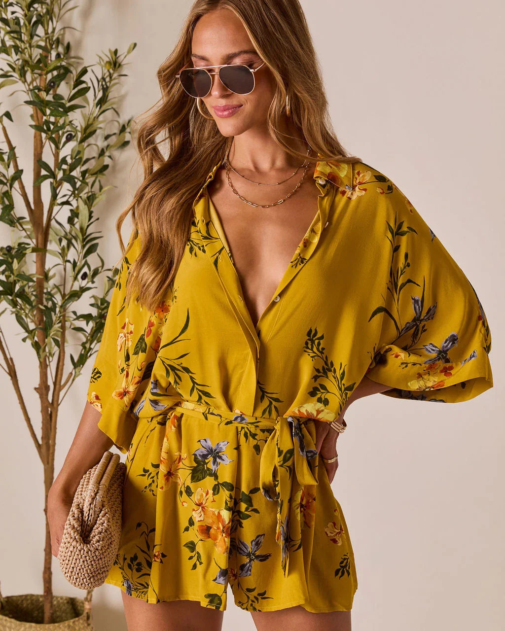 Nakita Waist Tie Romper