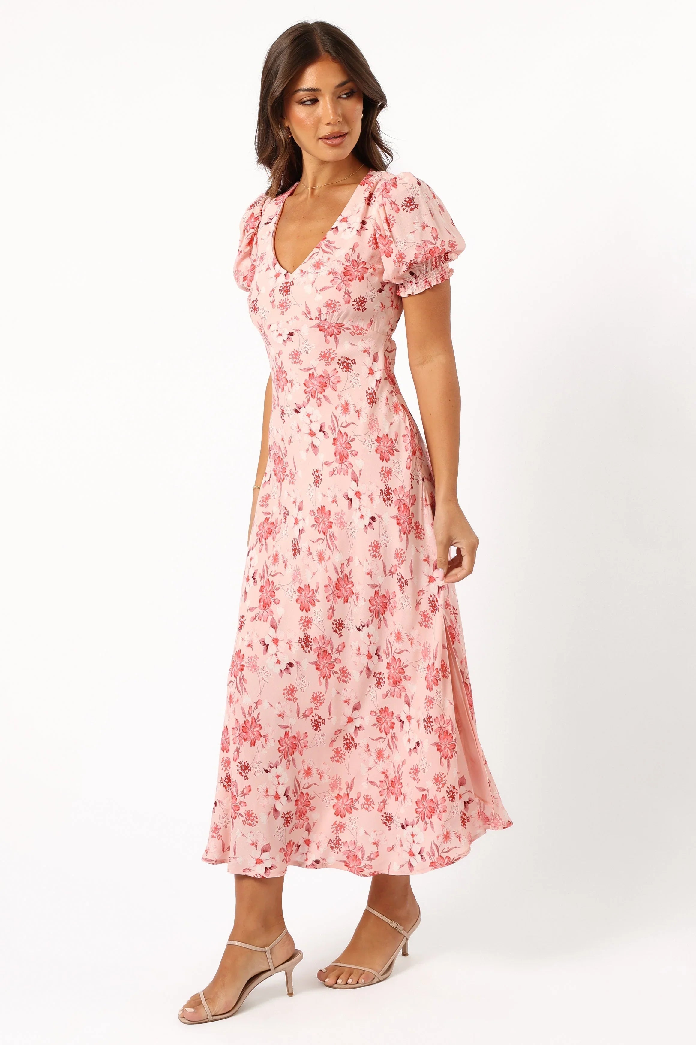Sandra Midi Dress Blushed Garden
