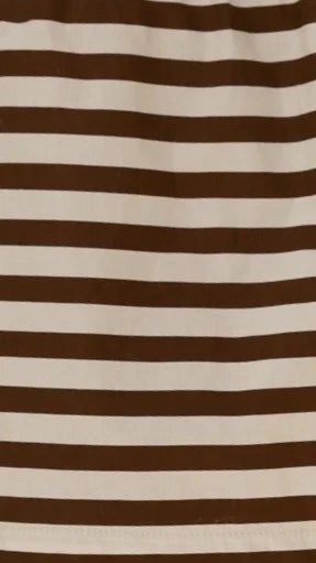 Kienna Top Chocolate Beige Stripe