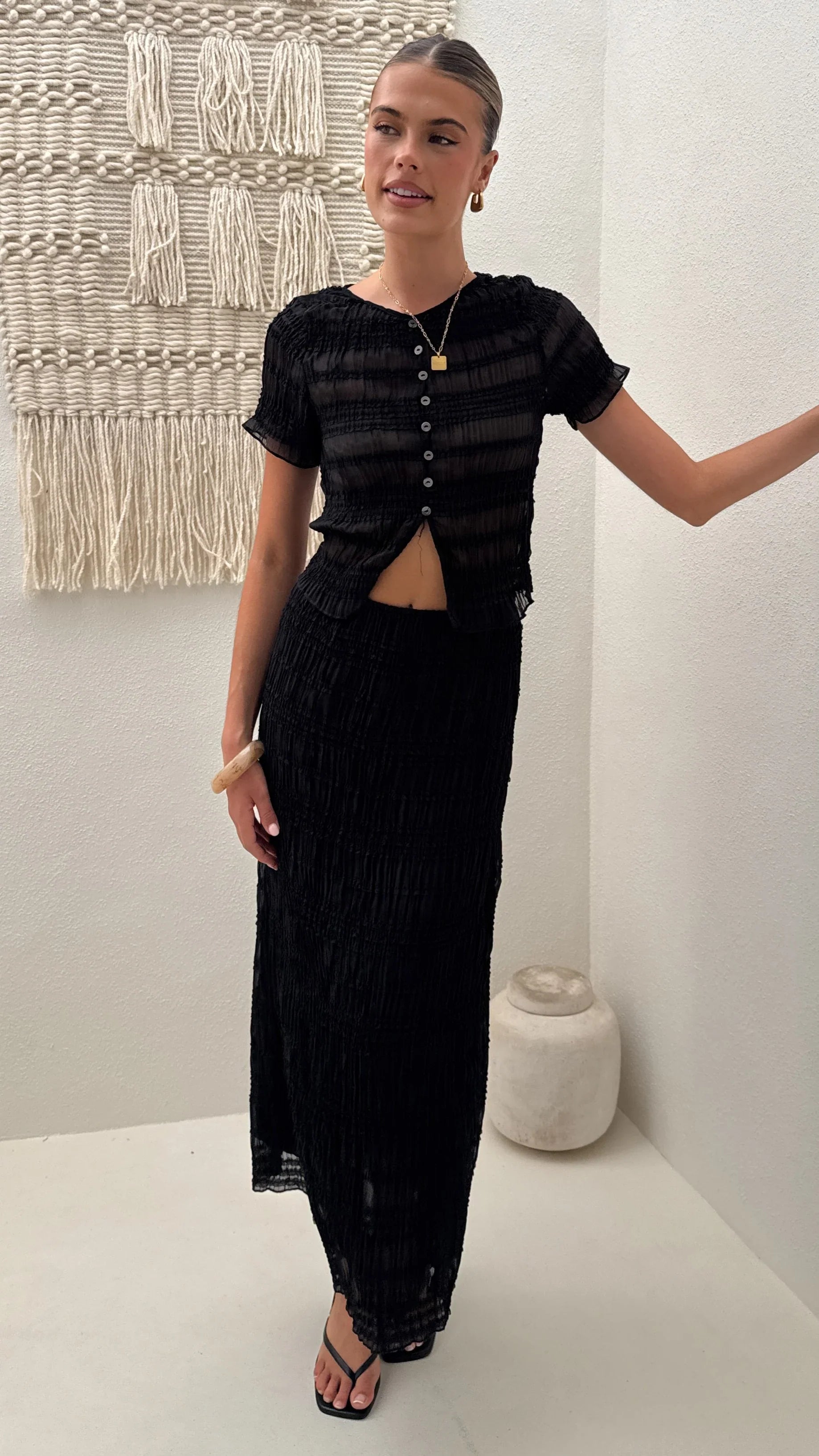 Maisie Maxi Skirt Black