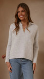 Kouvr Knit Sweater Grey