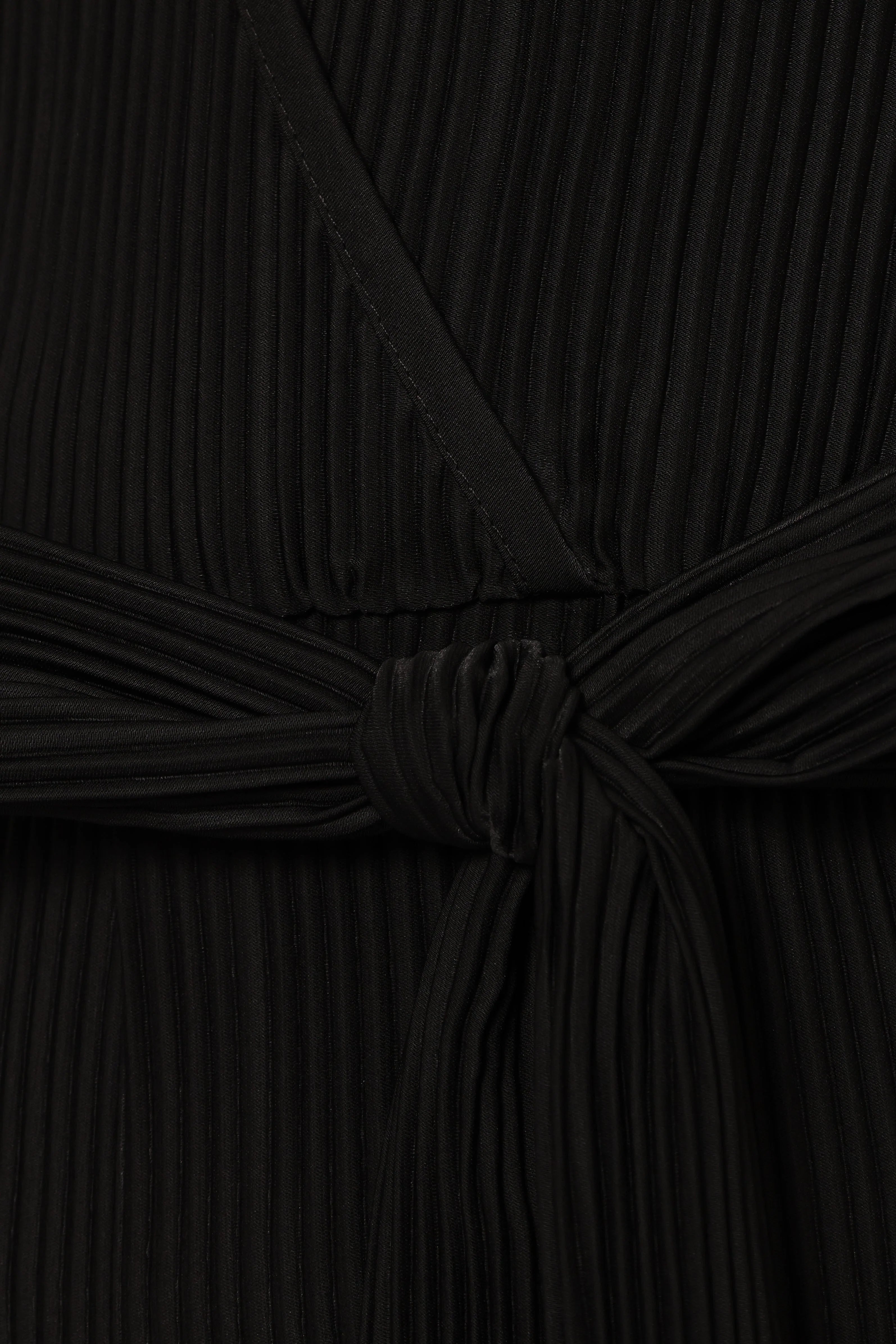 Solange Plisse Jumpsuit Black