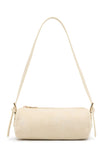 Gannon Shoulder Bag Bone Faux Suede