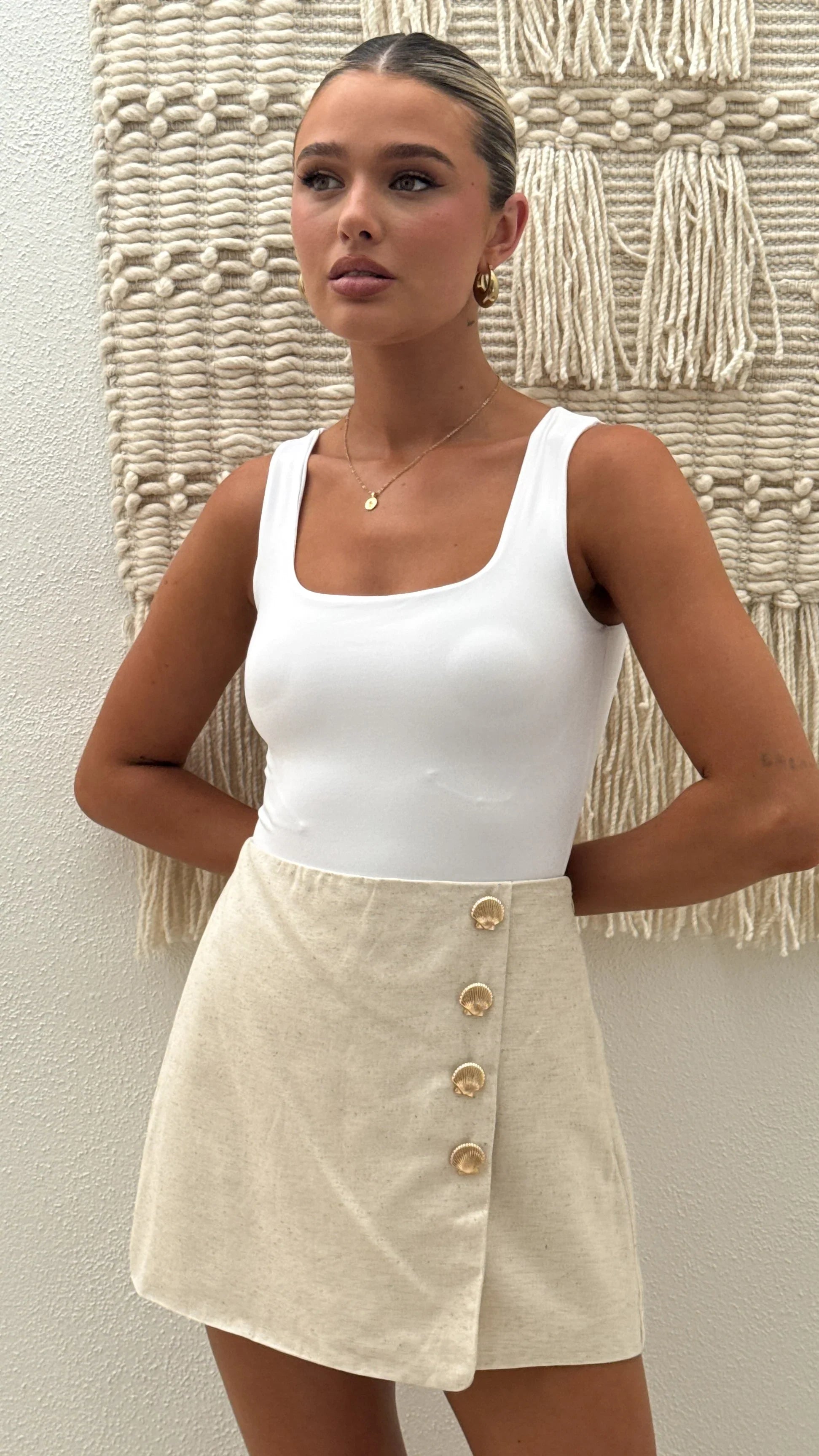 Eliora Mini Skort Natural