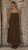 Stayla Maxi Dress Chocolate