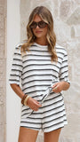 Scout Top White Stripe