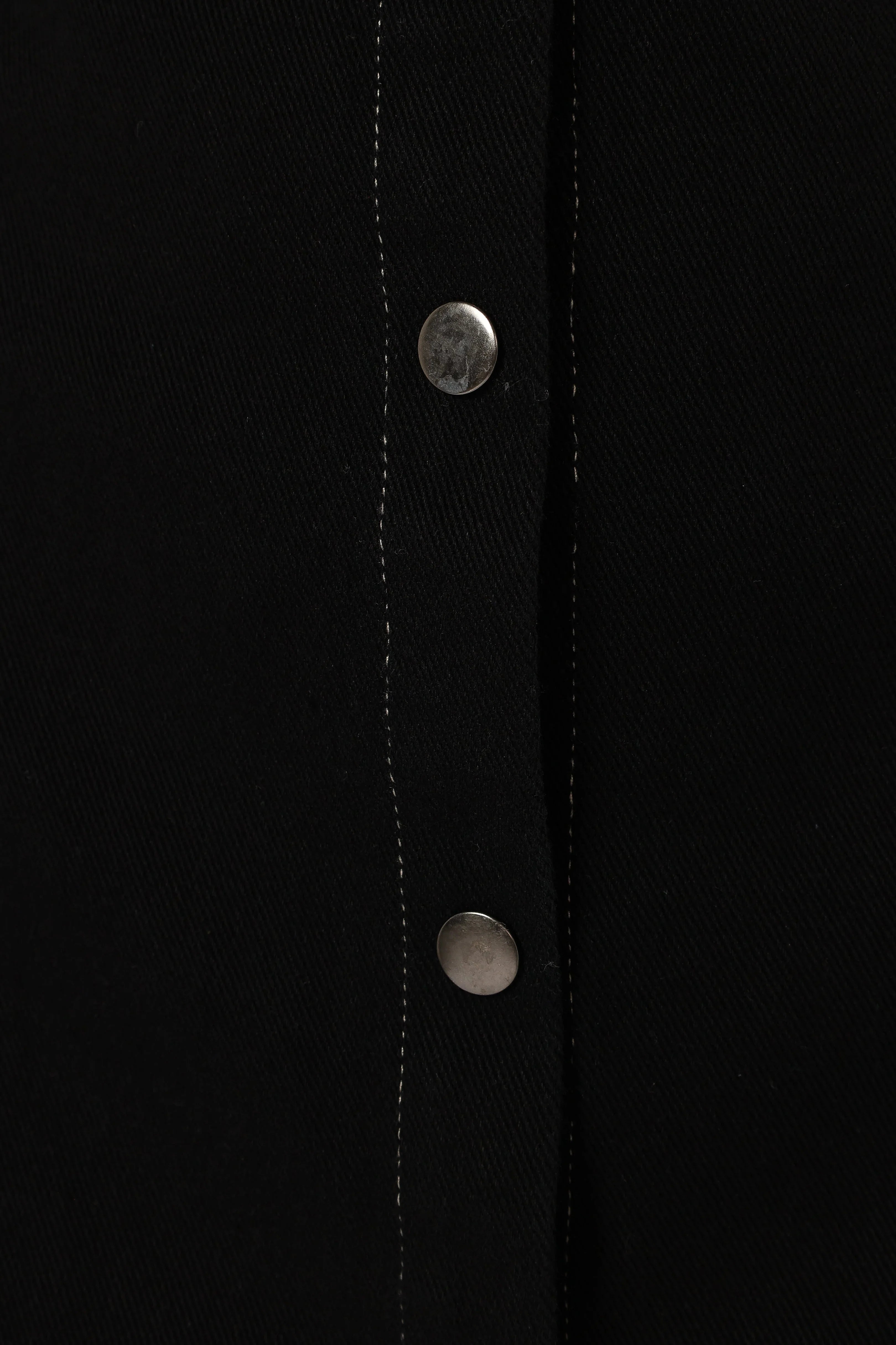 Hailey Denim Mini Dress Black