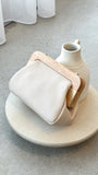 Kimmi Timber Frame Clutch Nude