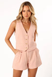 Jennifer Two Piece Set Dusty Pink