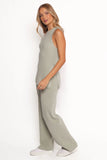 Ellory Knitted Pants Set Light Sage