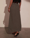 Sweet Haven Striped Maxi Skirt