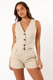 Hale Linen Shorts Natural