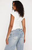 Another Chance Cutout Top White