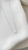 Kimmy Necklace Silver Pearl
