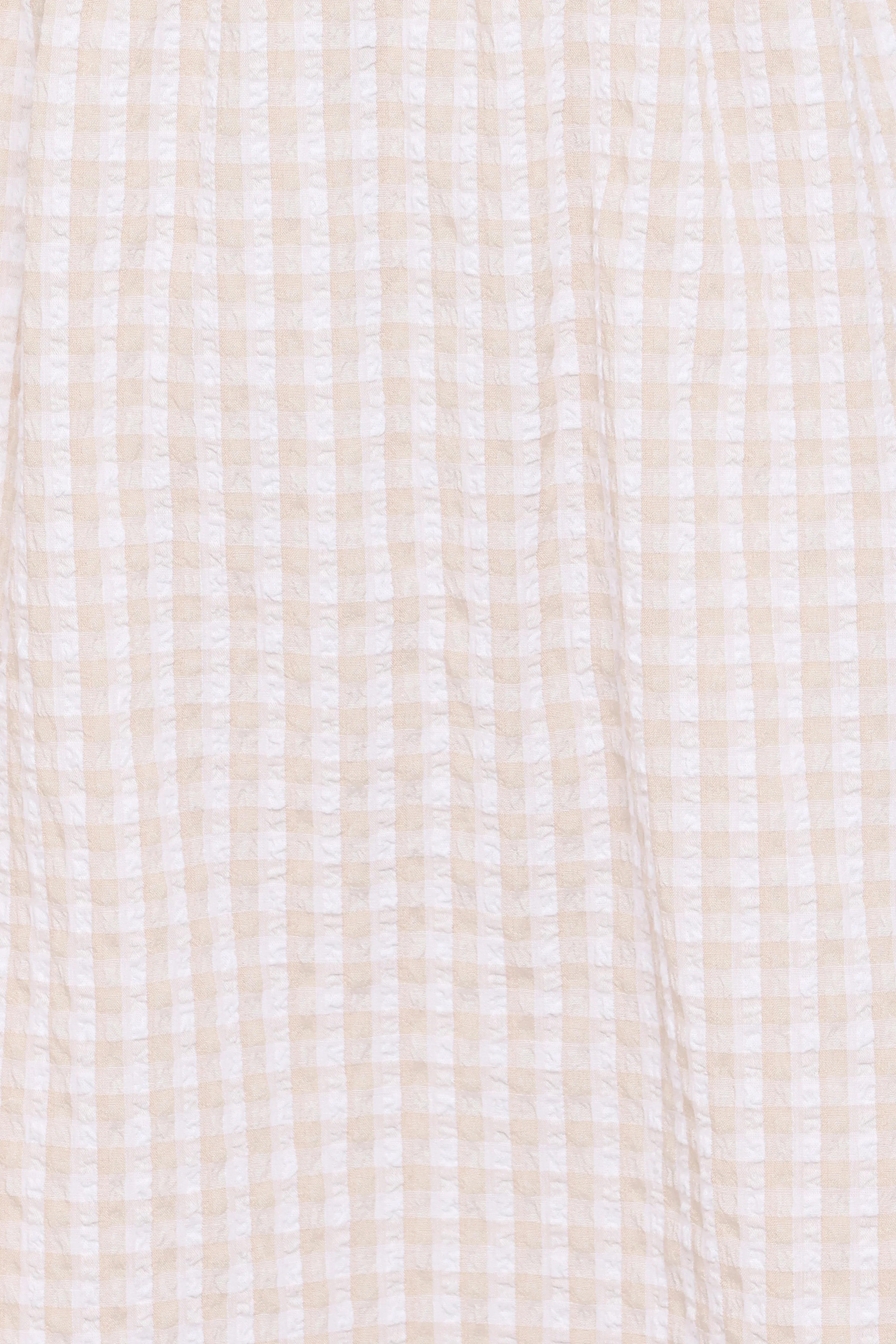 Cadhla Mini Dress Beige Gingham