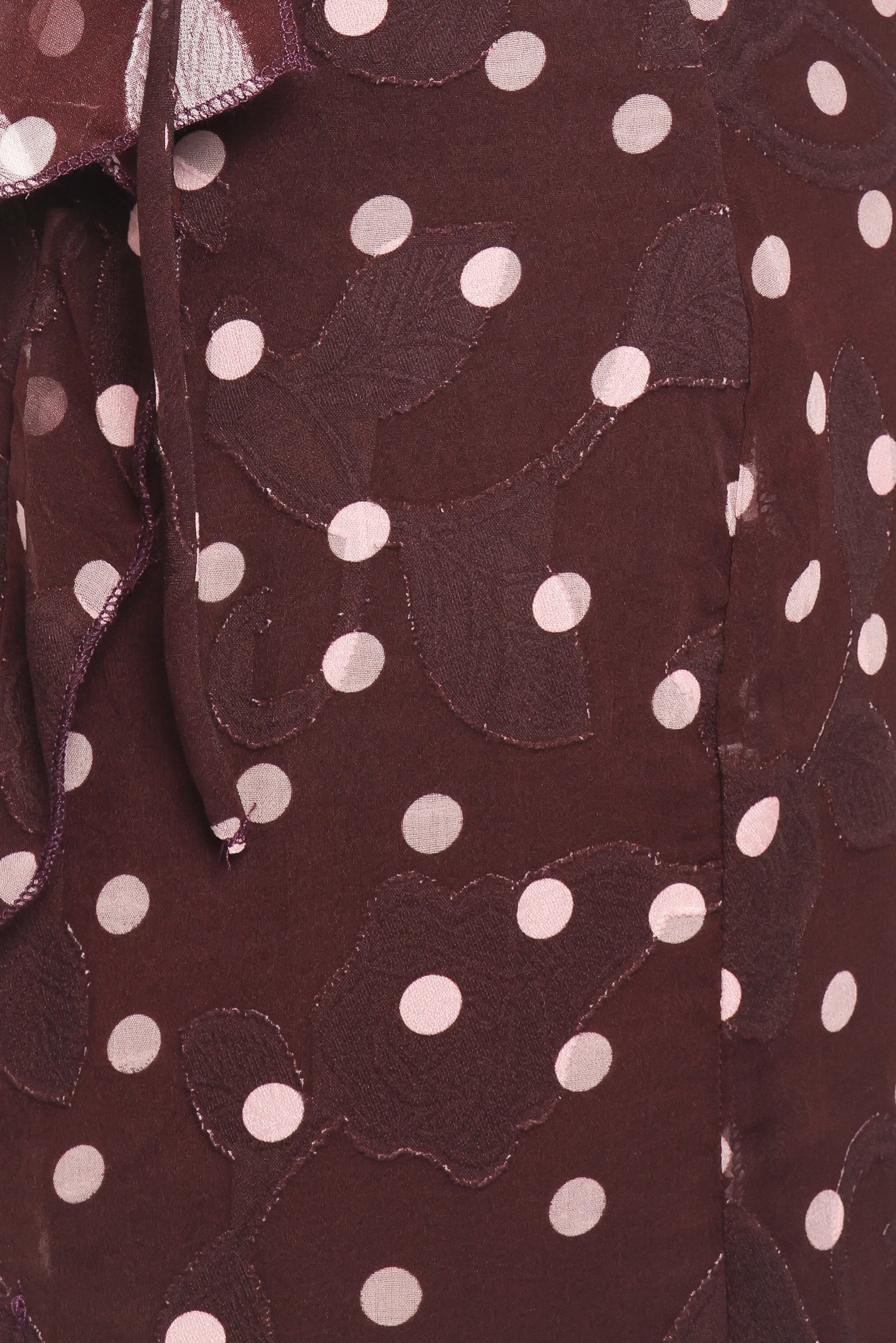 Delta Maxi Dress Plum Polka Dot