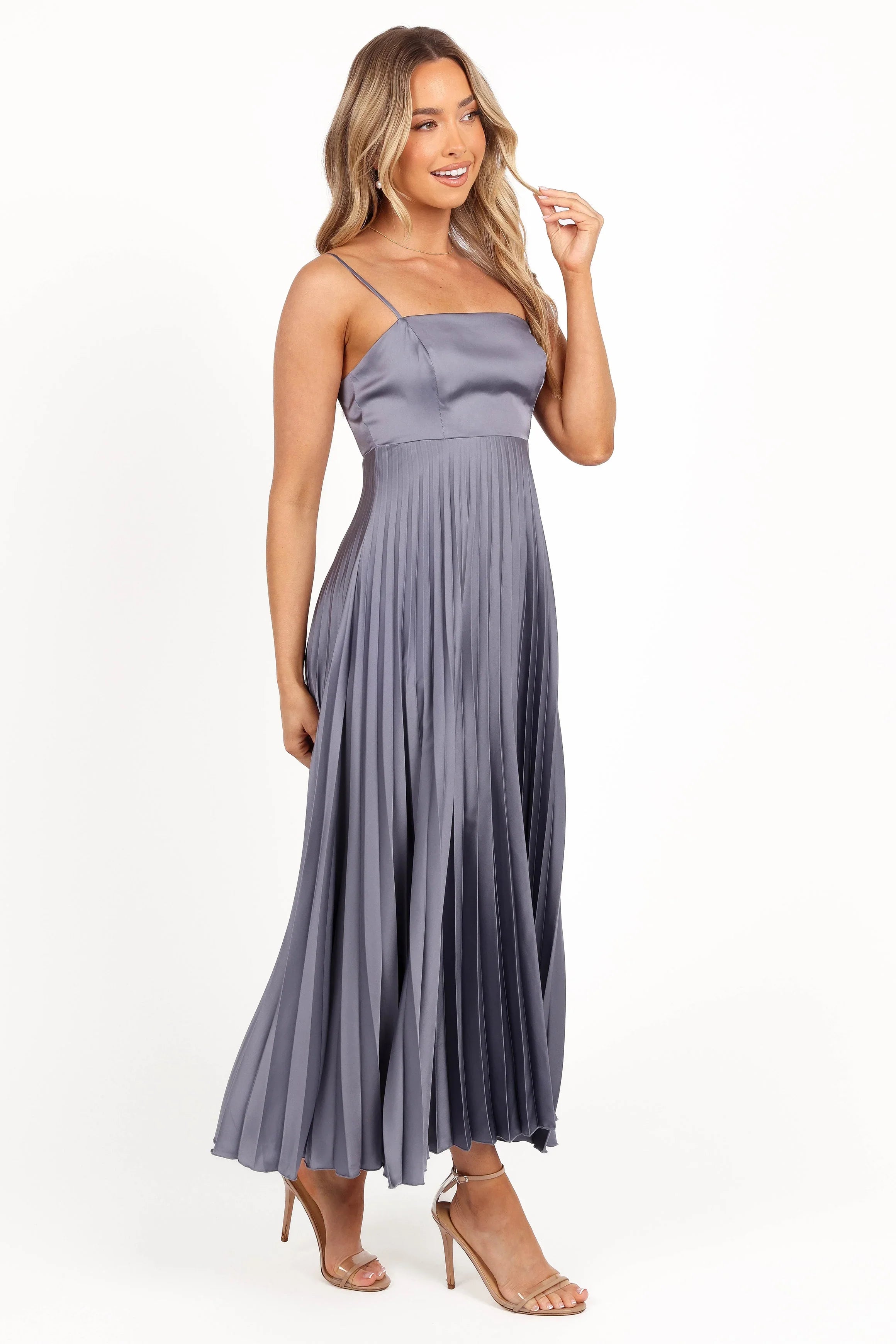 Keegan Maxi Dress Steel Gray