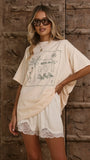 Hotel Soleil Oversized Tee Beige
