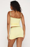 Gave You A Reason Knit Mini Skirt Lemon Lime