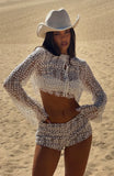 Purest Bliss Long Sleeve Top White