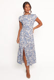 Lisbeth Midi Dress Blue Floral