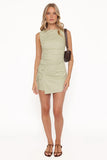 Nifty Mini Dress Sage Green