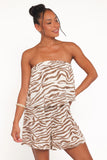 Ravenna Romper Brown Zebra