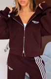 Release 15 Asalia Boxy Zip Front Hoodie Plum