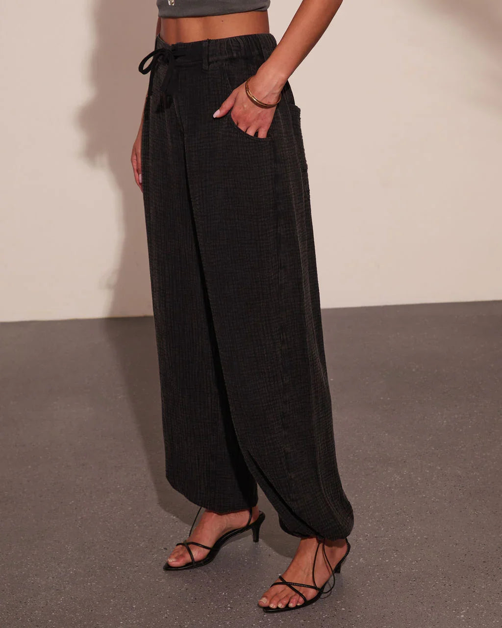 Loela Mid Rise Drawstring Joggers